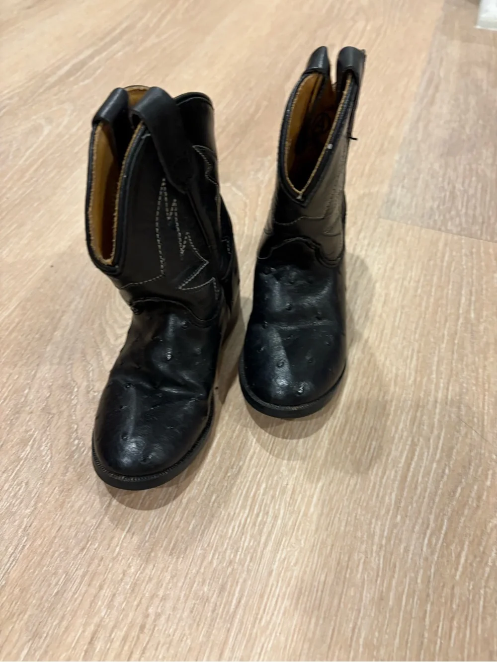 Kids Black Western Cowboy Boots - Classic Style